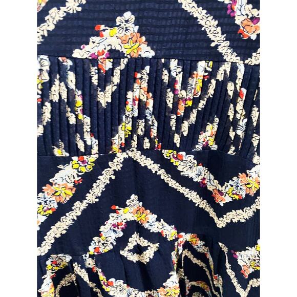 Anthropologie HD Paris Women's Rococo Sleeveless Midi Tiered Trapeze Dress Med - Picture 6 of 10